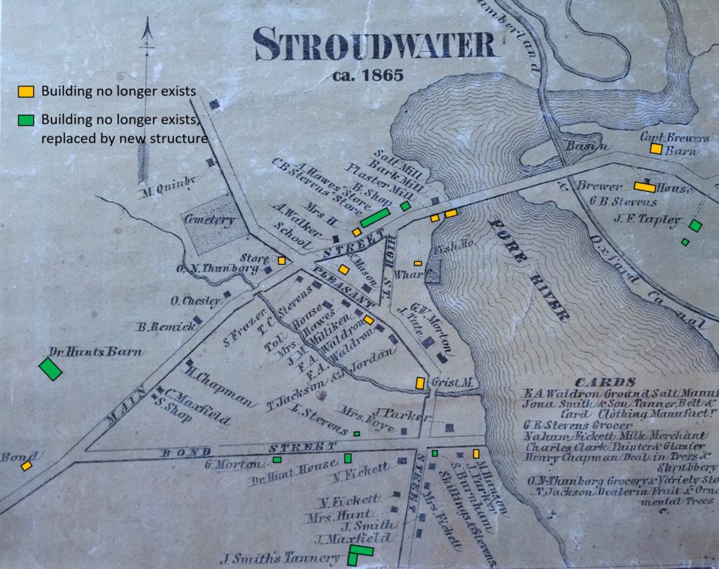Stroudwater Map with Building Annotations