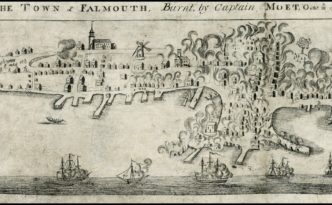 The Town of Falmouth, Burnt by Captain Moet, October 18, 1775