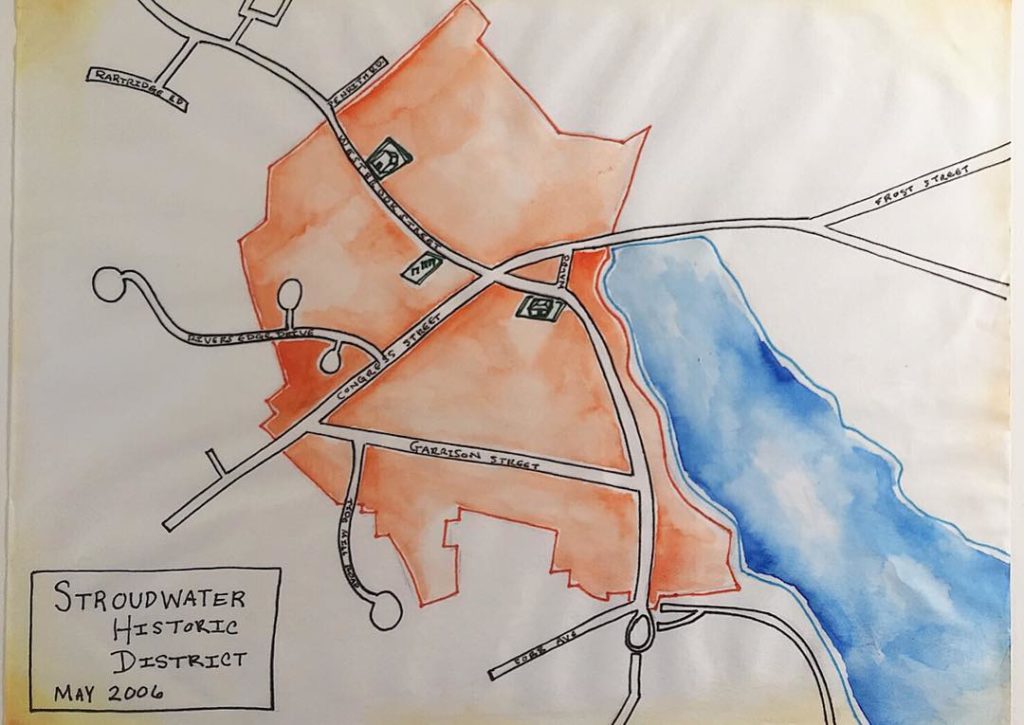 #stroudwater #handdrawn #map #fathersdaygifts